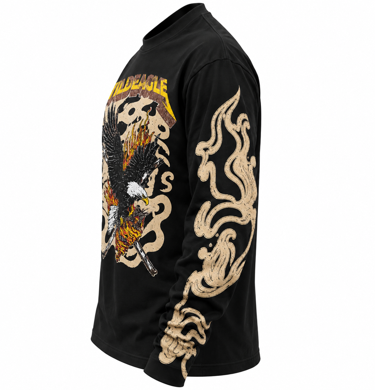 Long-sleev Wild premium nera