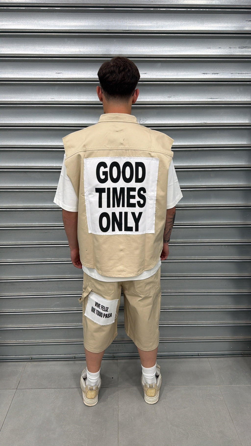 Coord-set Good Times beige