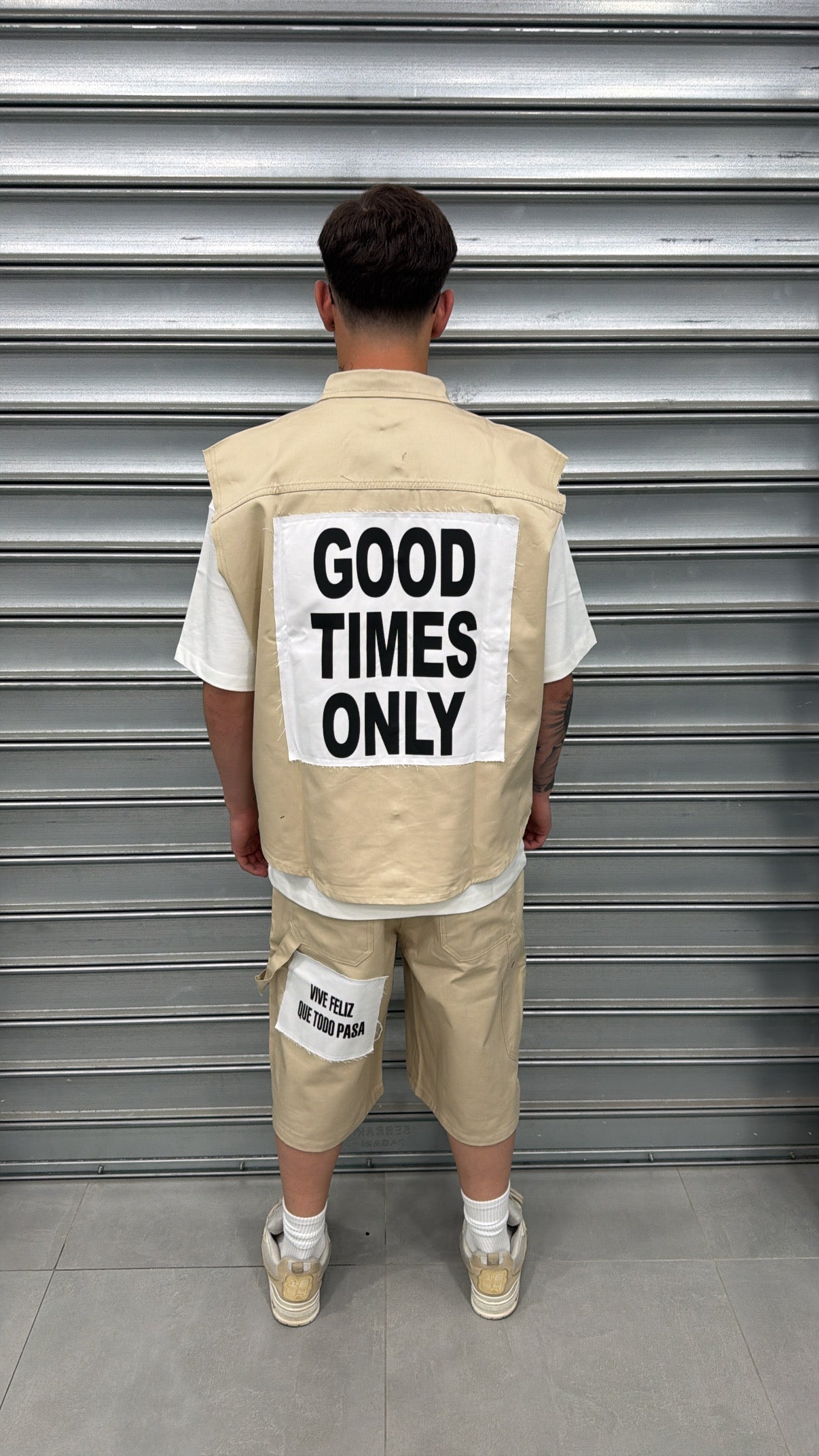 Coord-set Good Times beige
