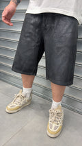 Shorts effetto pelle