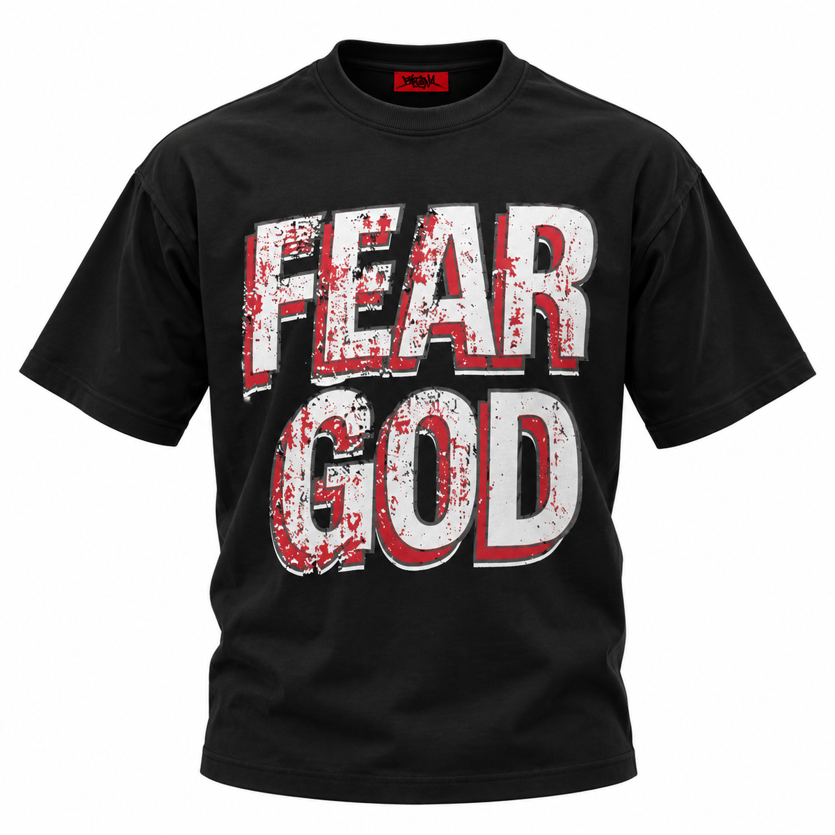 T-shirt Fear Bnk studio nera