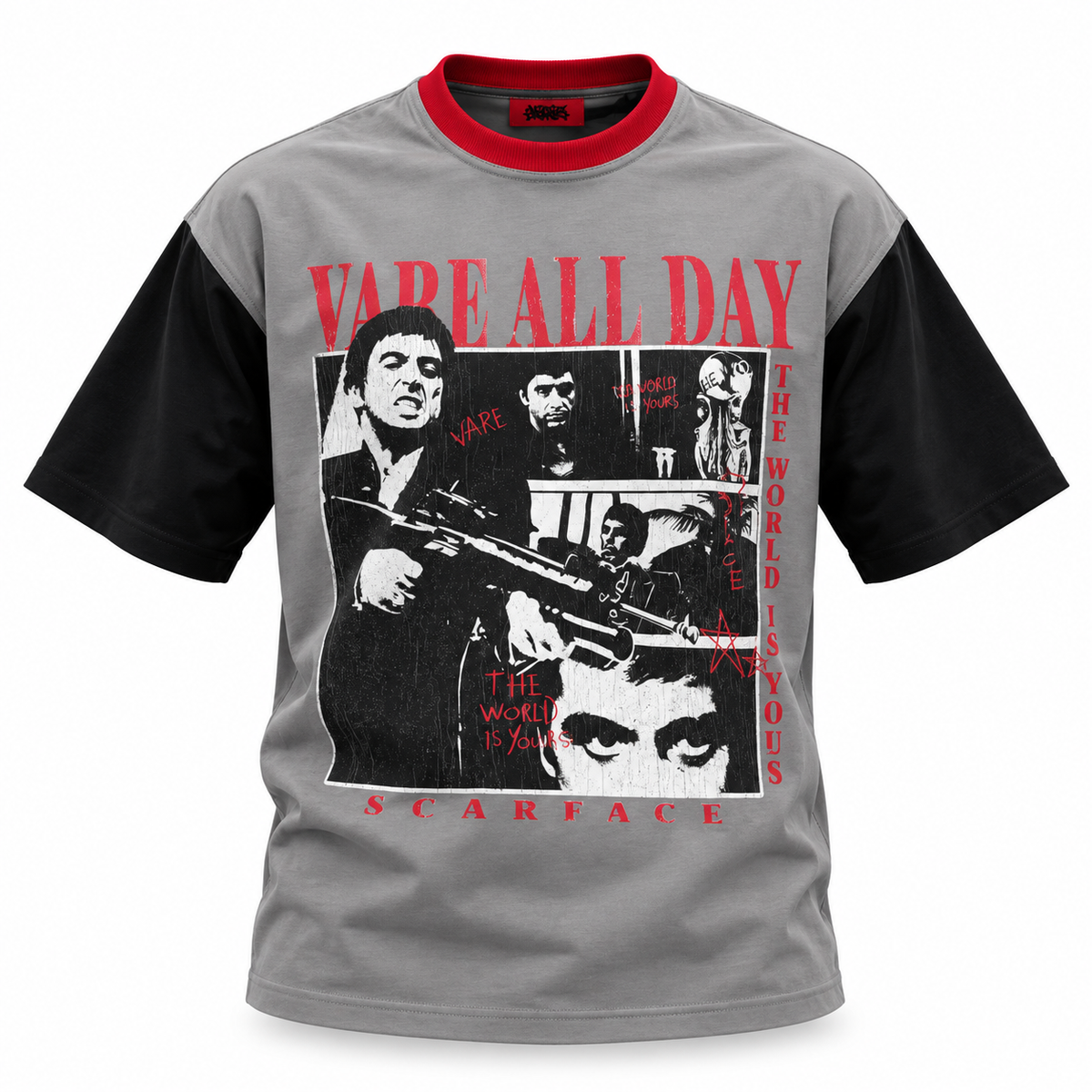 T-shirt Scarface BNK studio grigia