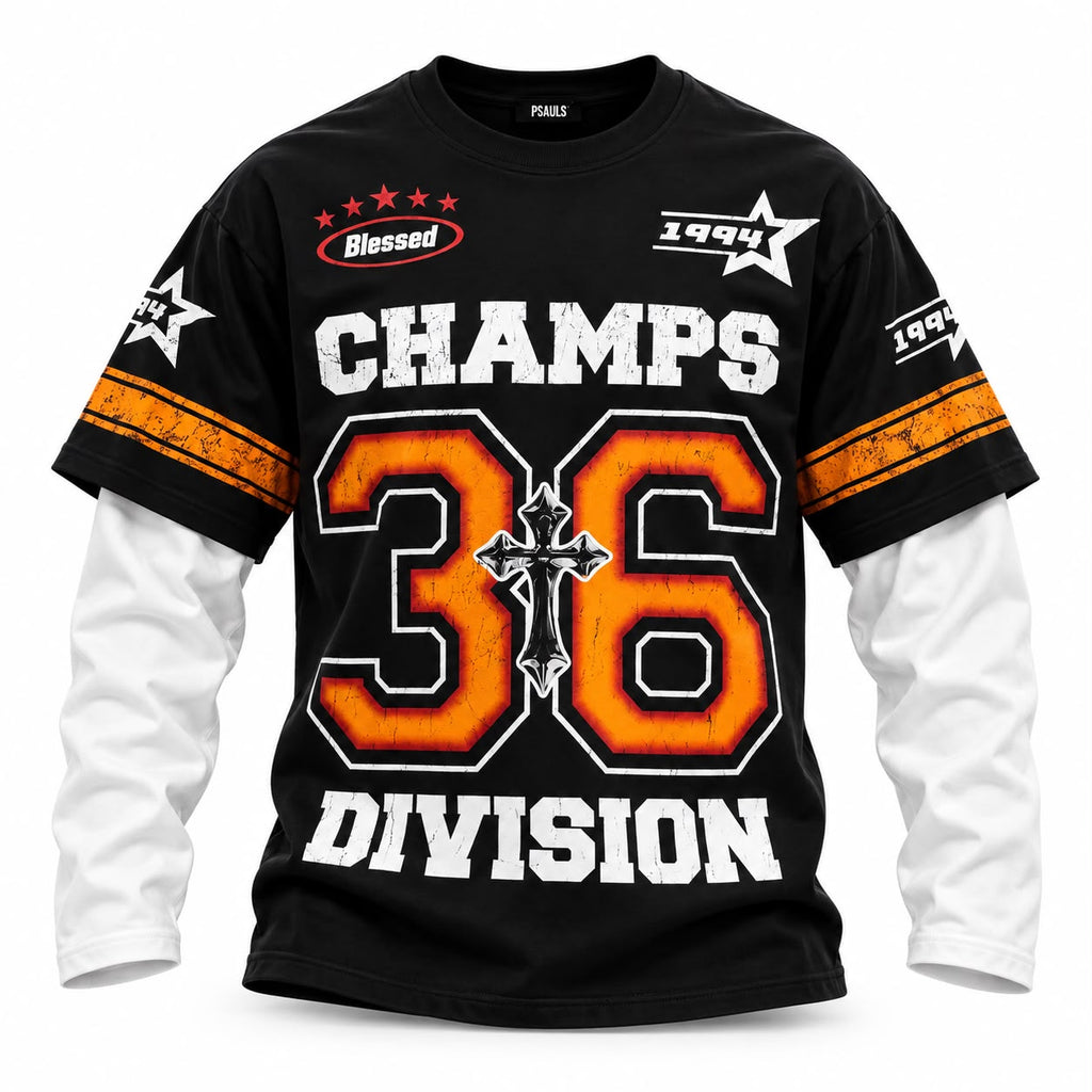 Long-sleev Champs nera