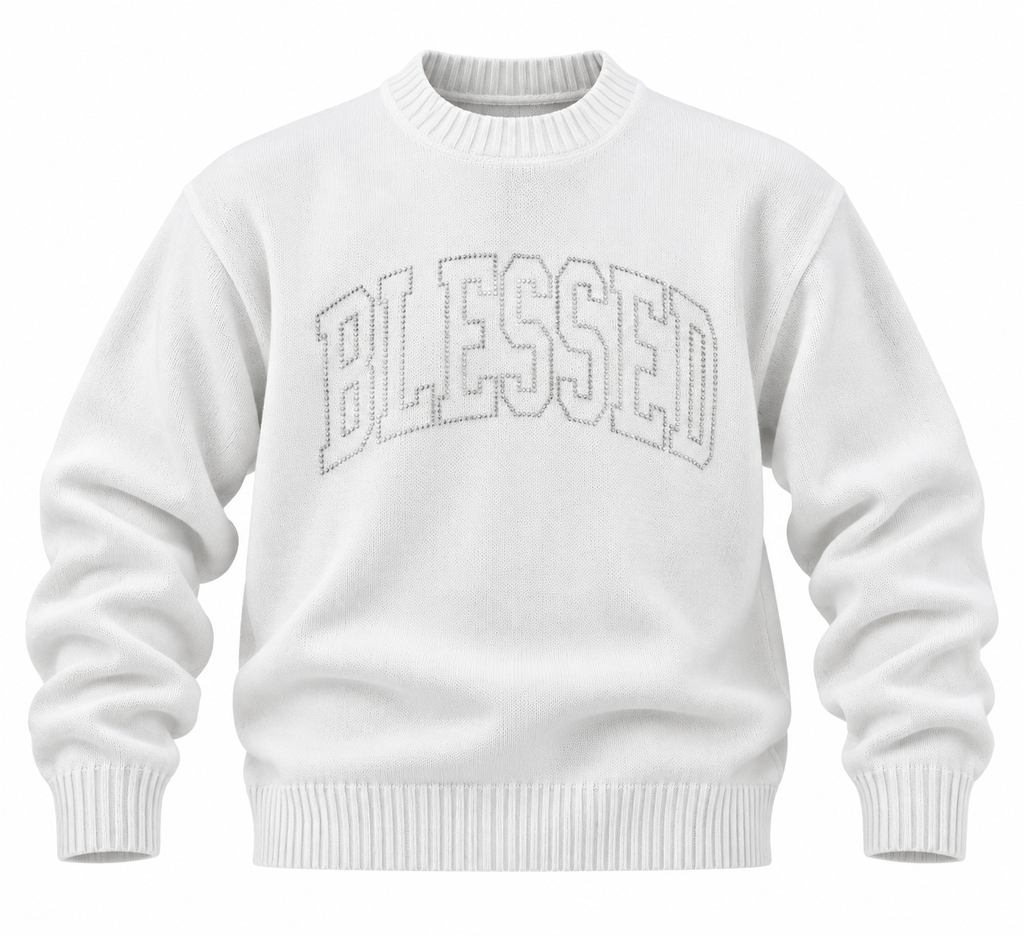 Maglione Blessed DIAMOND bianco