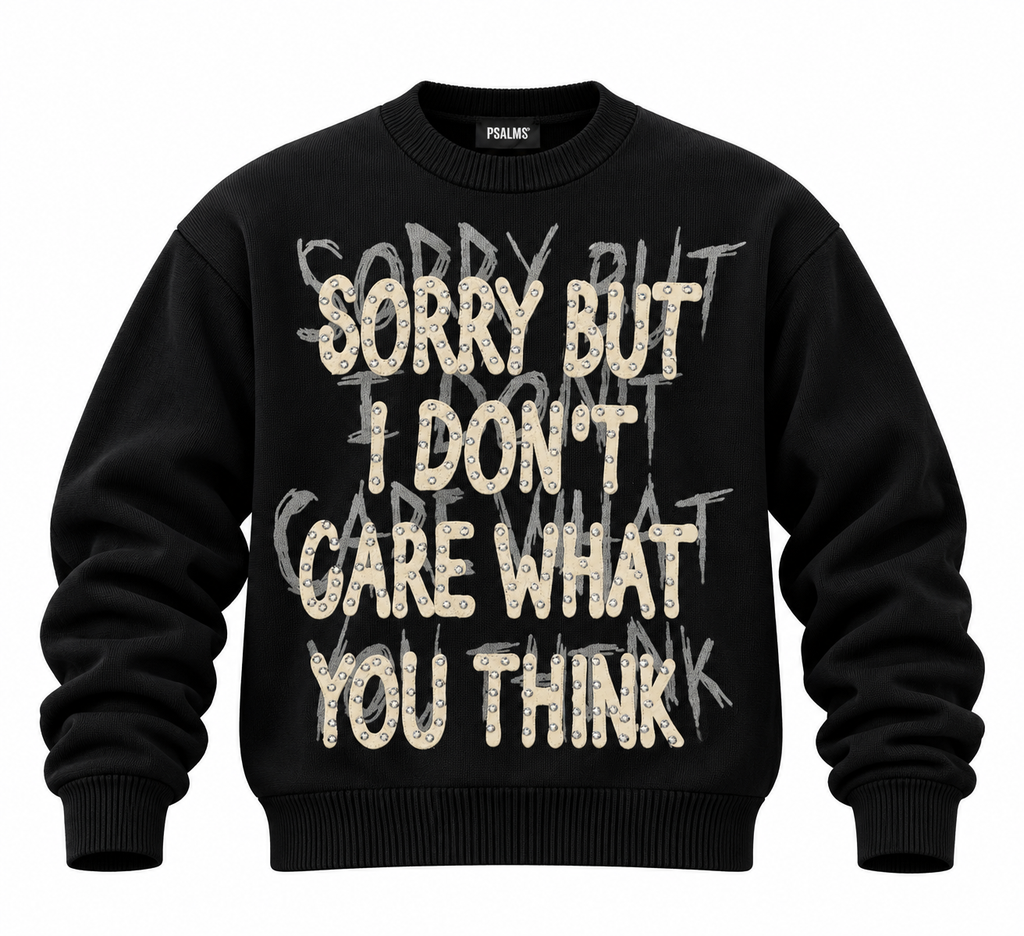 maglione borchie nero