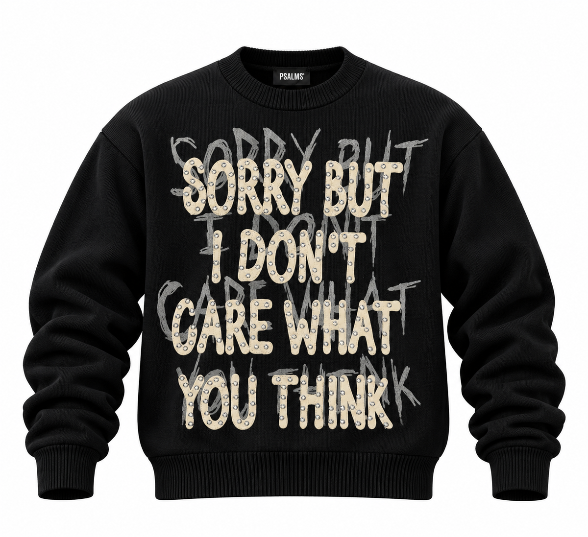 maglione borchie nero