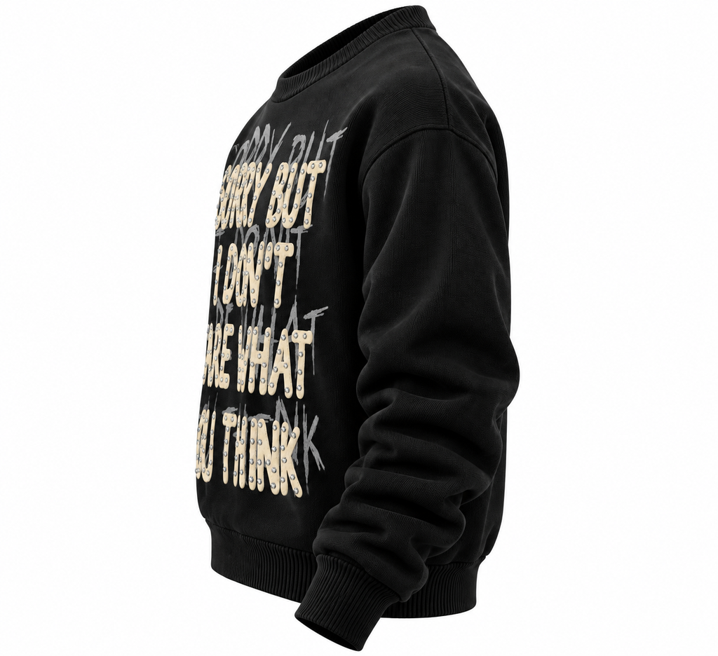 maglione borchie nero