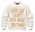 maglione borchie bianco