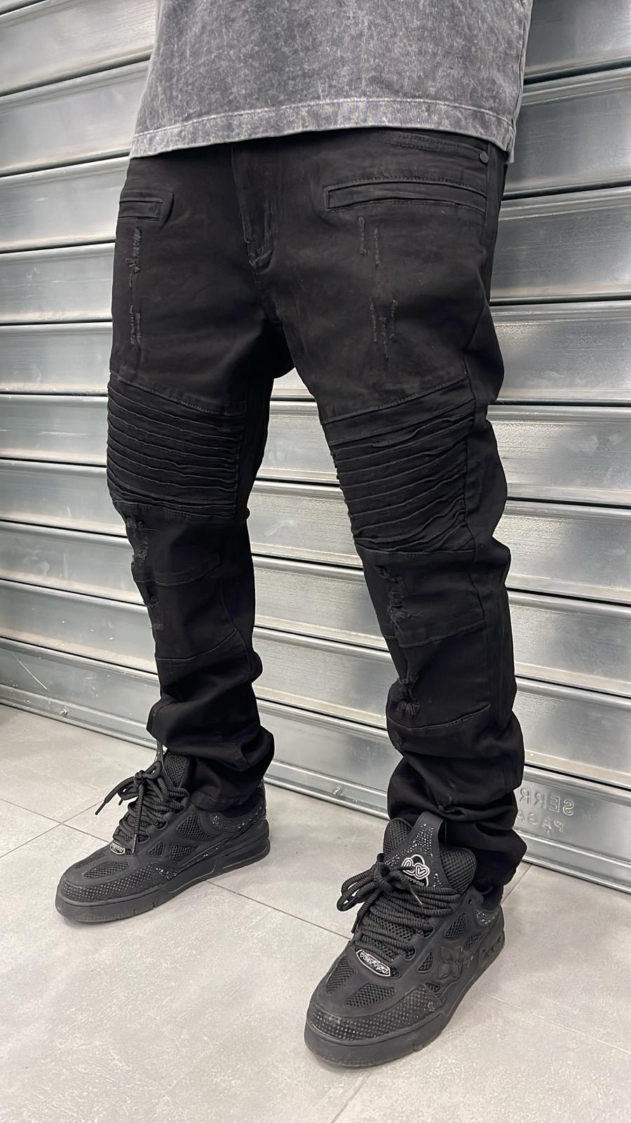 Jeans Biker nero
