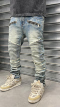 Jeans Biker sabbiato