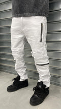 Jeans Biker Bianco